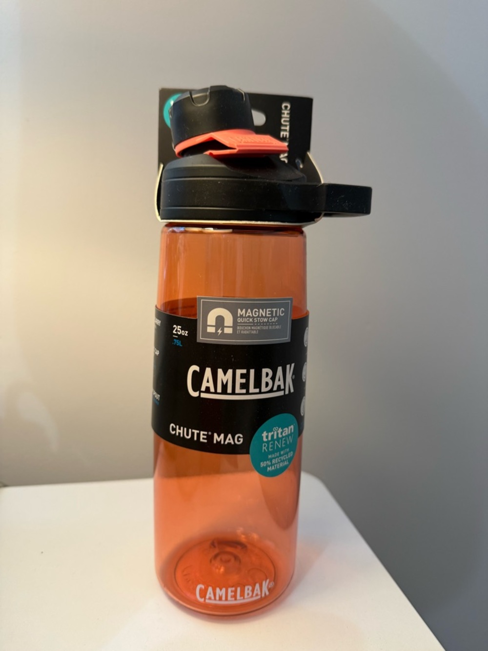 CamelBak Translucent Orange Tritan Bottle with Magnetic Cap